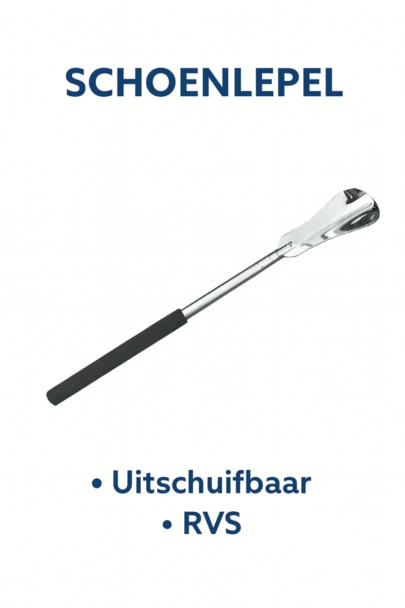 Telescopische Schoenlepel – Uitschuifbaar van Roestvrij Staal