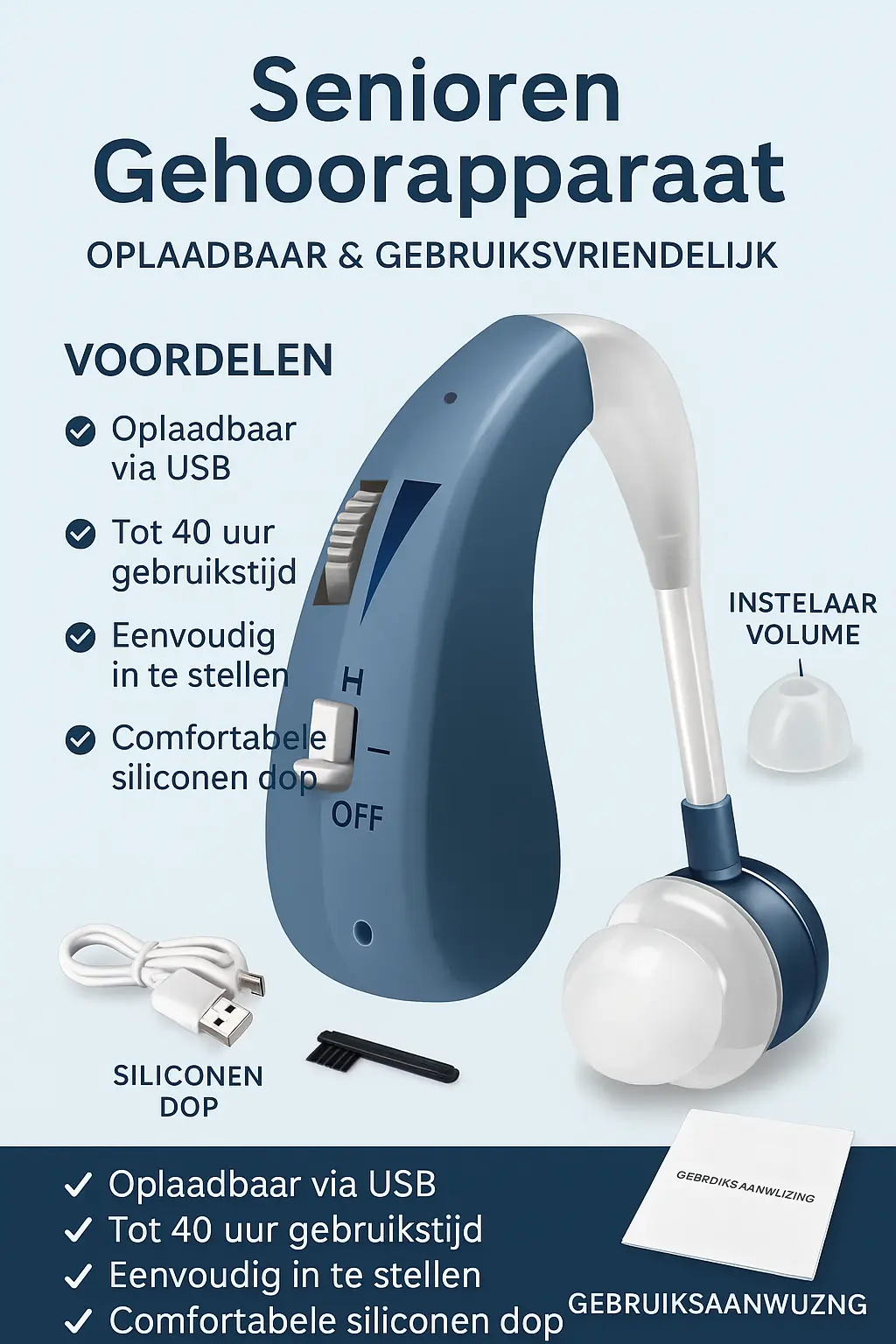 Senioren Gehoorapparaat - MijnZorgWinkel