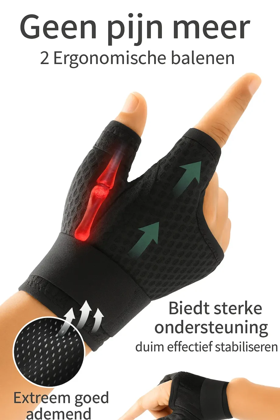 Ergonomische brace pols