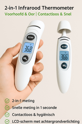 2-in-1 Infrarood Thermometer