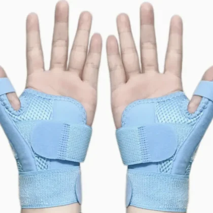 Duim brace blauw