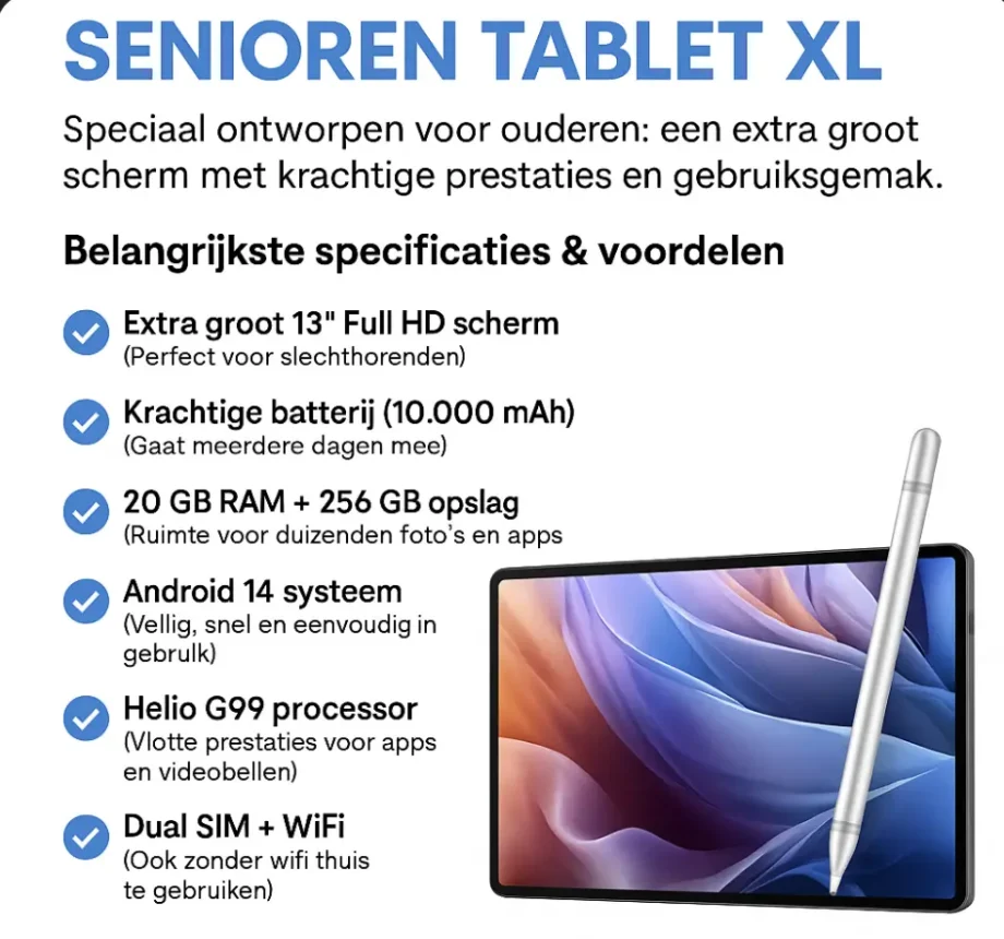 Senioren Tablet XL