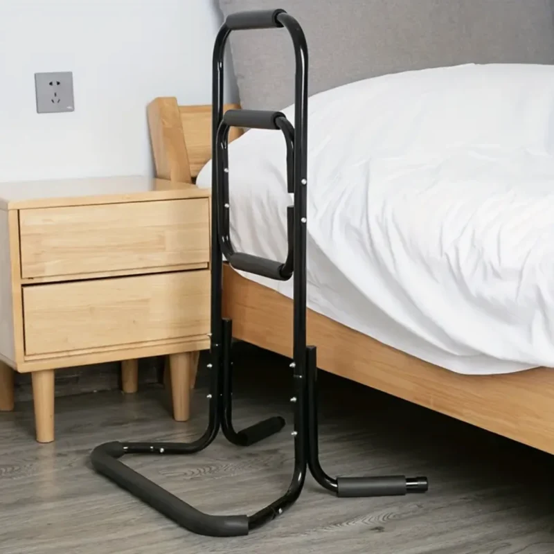 Zwarte Metalen Opsta-Steun met Antislip Handgrepen