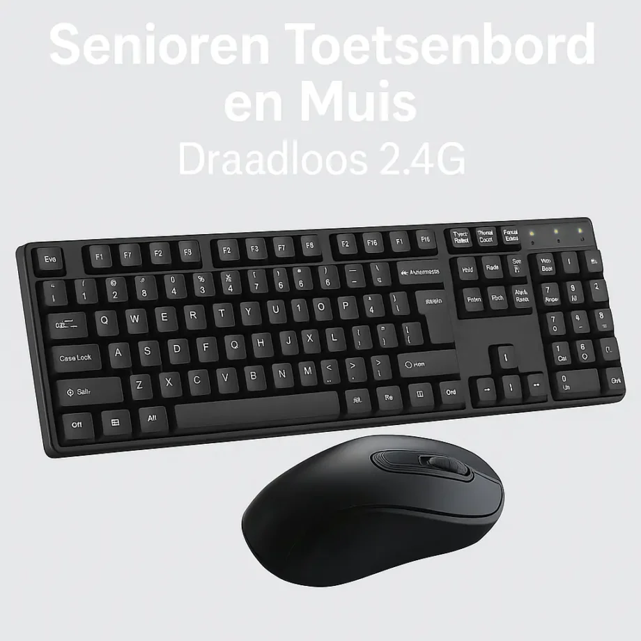 Senioren Toetsenbord en Muis – Draadloze 2.4G Set