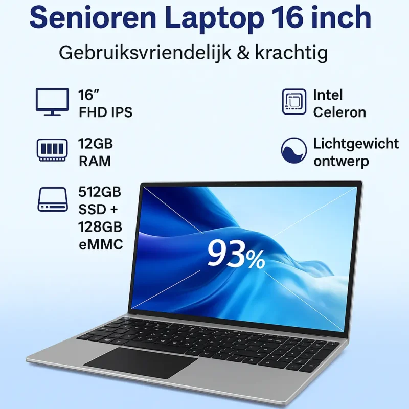 Senioren Laptop 16 inch