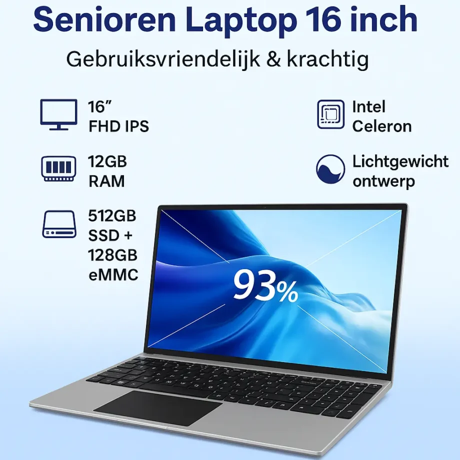 Senioren Laptop 16 inch