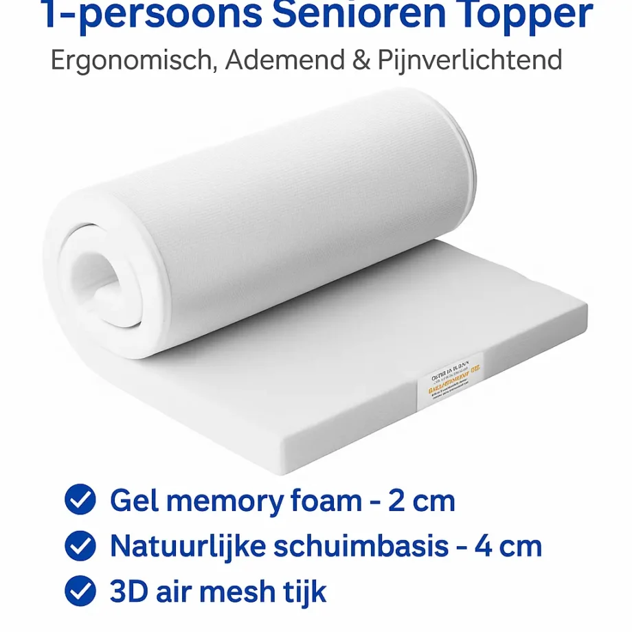 1-persoons Senioren Topper