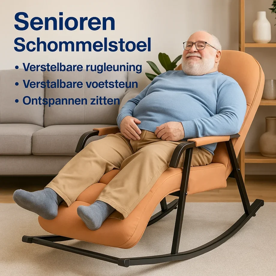 Senioren Schommelstoel - Ergonomisch - Oranje