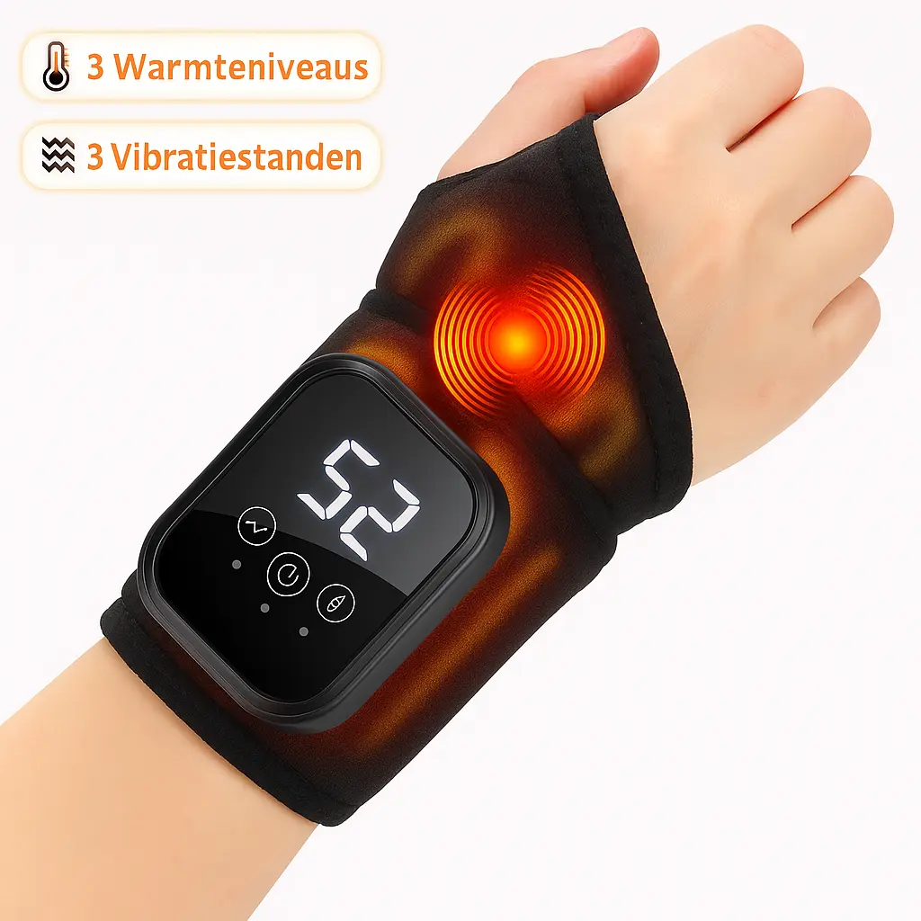 Elektrische Polsmassager met Warmte & Vibratie - MijnZorgWinkel