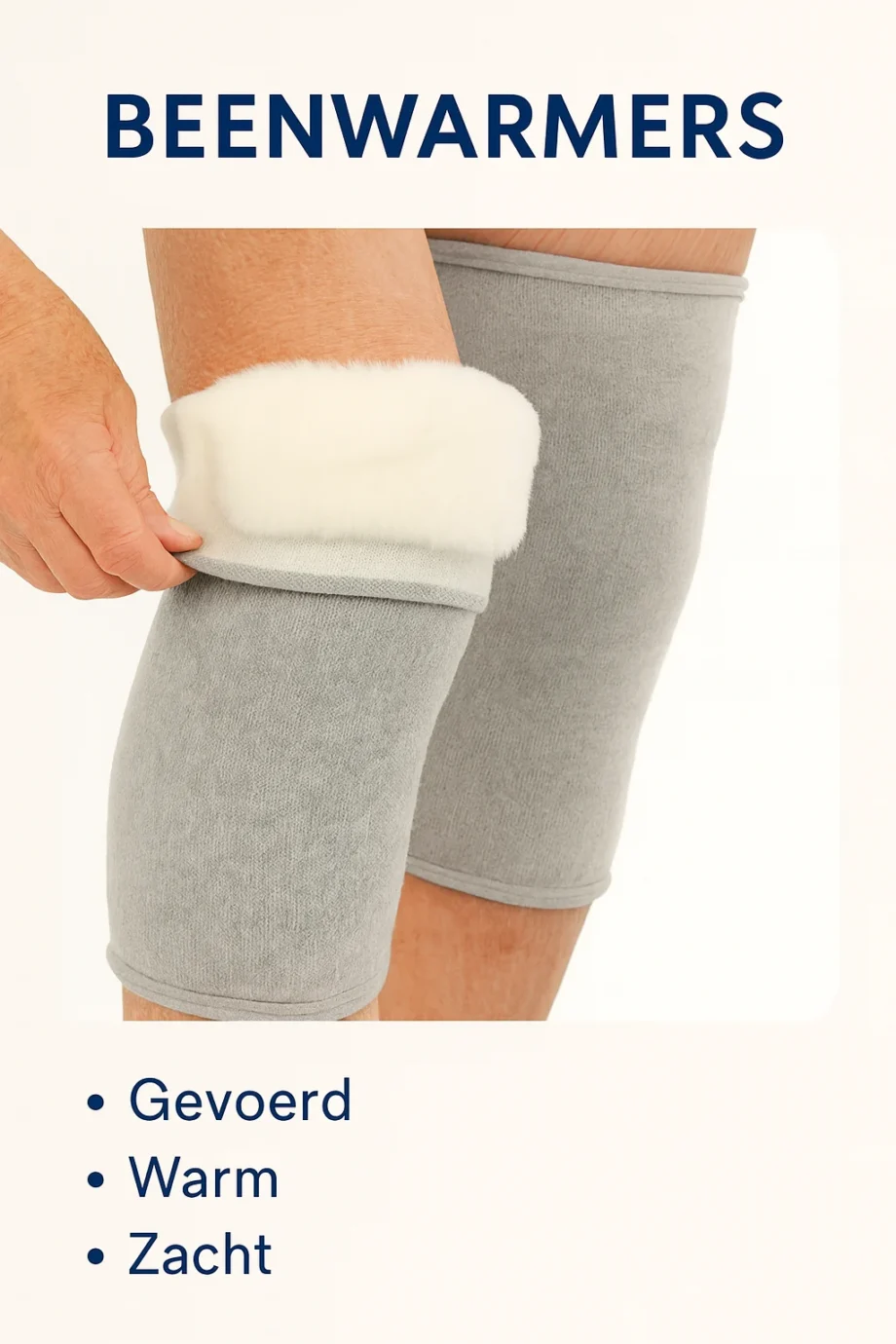 Gevoerde Beenwarmers – Grijs | Zachte en Comfortabele Bescherming voor de Benen