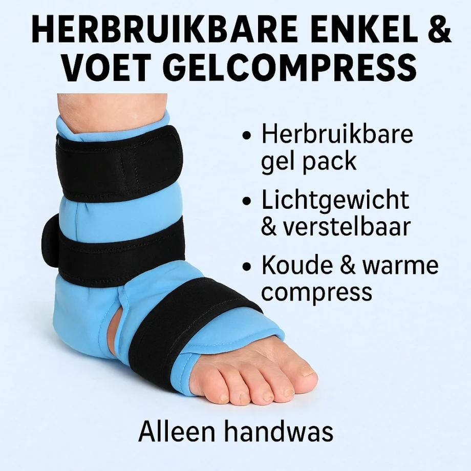 Herbruikbare Enkel & Voet Gelcompress - MijnZorgWinkel