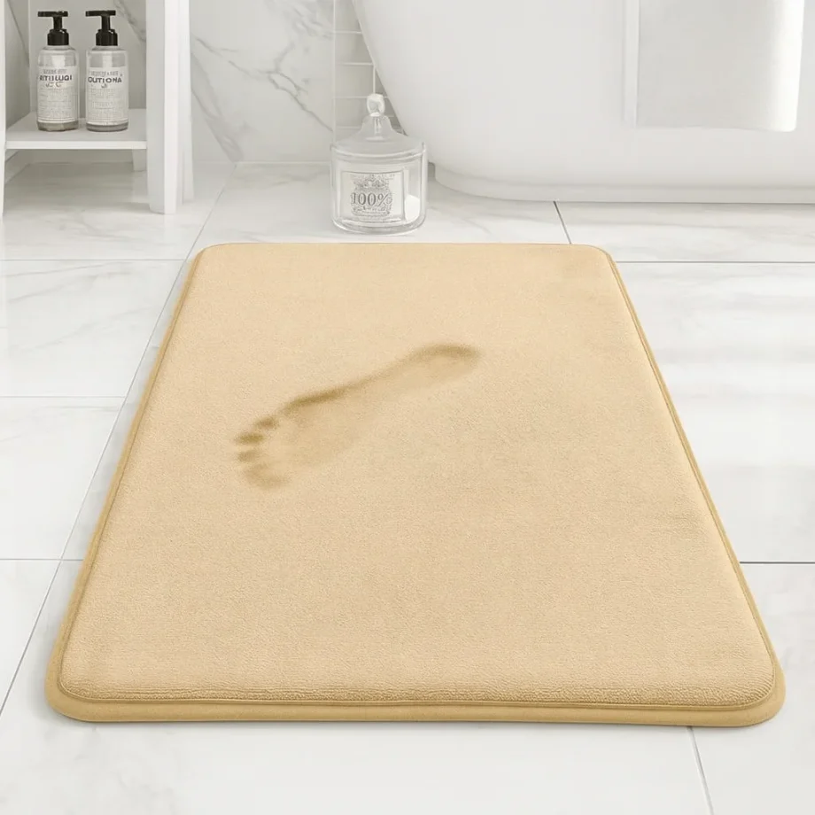 Superzachte badkamer mat - Beige