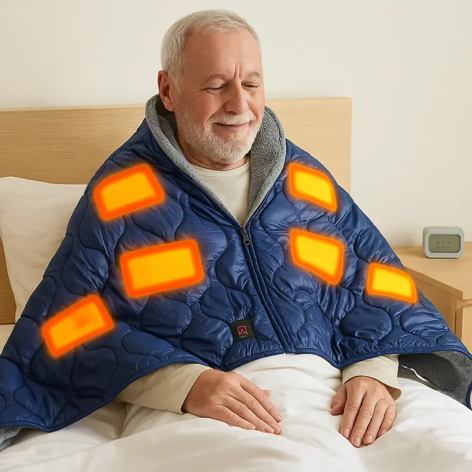 Draagbare USB-Verwarmde Sjaaldeken - MijnZorgWinkel