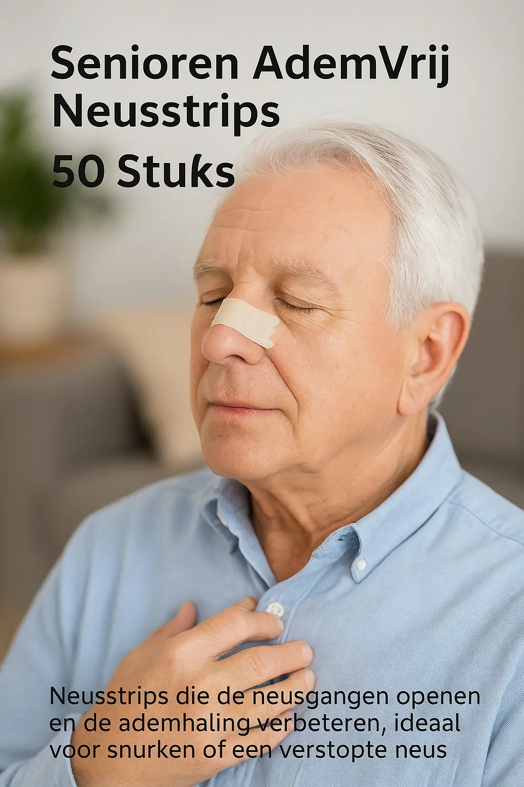 Senioren AdemVrij Neusstrips – 50 Stuks - MijnZorgWinkel