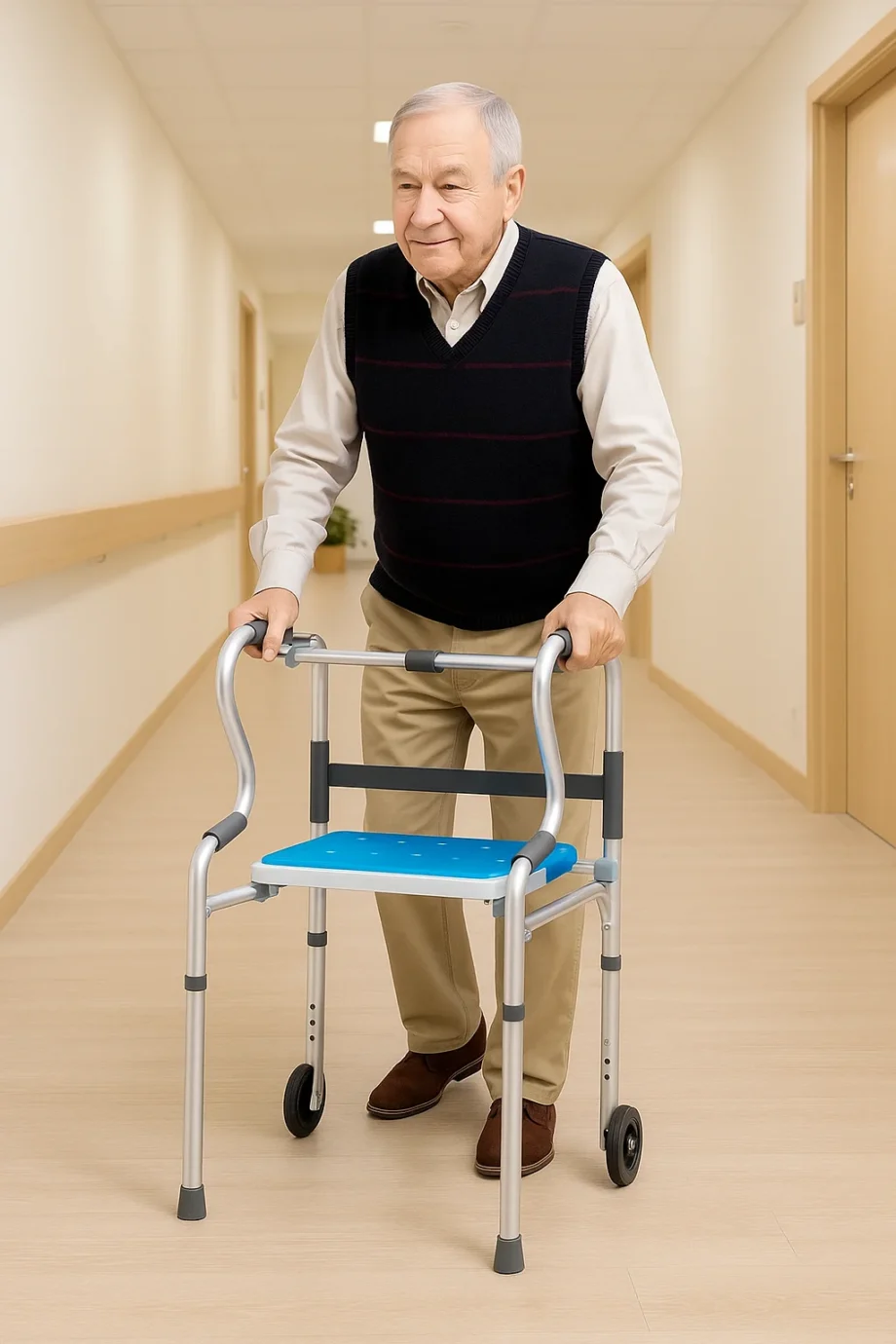 Looprek met wieltjes