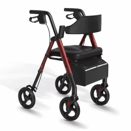 Opvouwbare Luxe Rollator – Rood