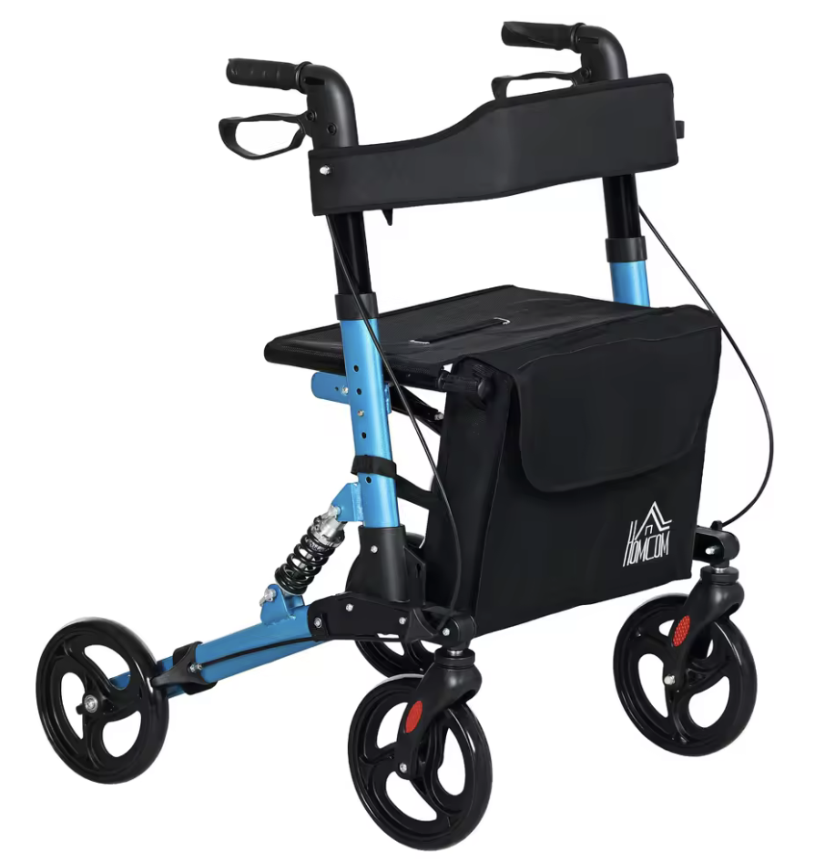 Opvouwbare rollator met vering