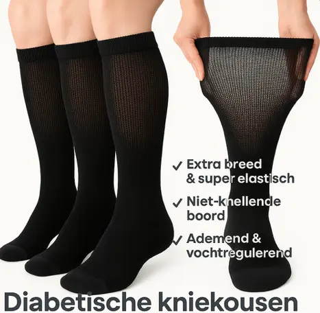 Diabetische Kniekousen (5 Paar) - MijnZorgWinkel
