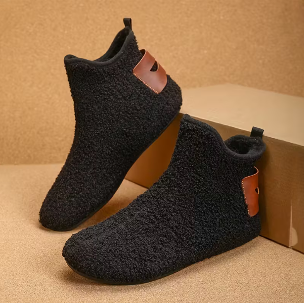 Senioren Warmte Huislaars - zwart - MijnZorgWinkel