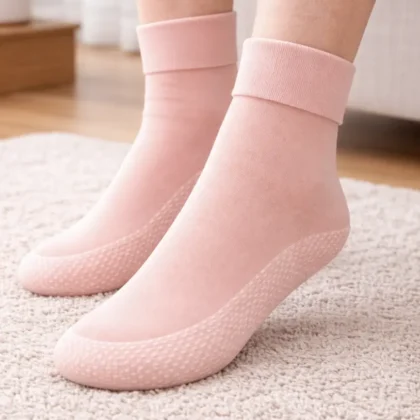 Senioren Antislipsokken roze - afbeelding 2