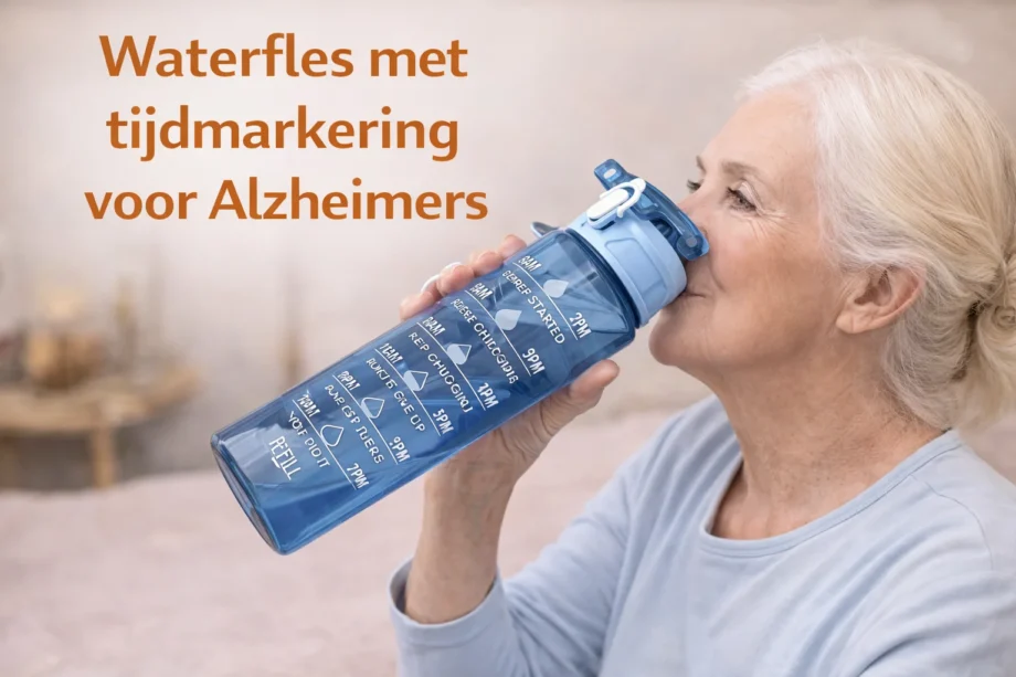 Waterfles met tijdmarkering voor Alzheimers