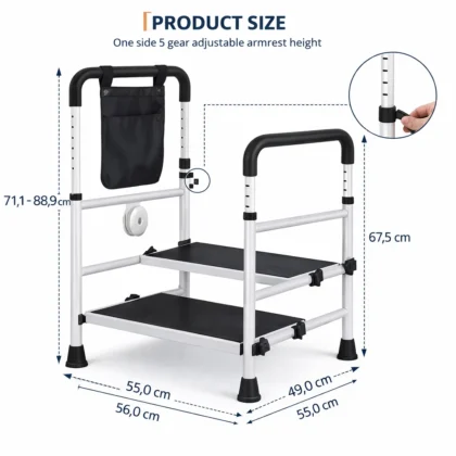 Handicap Opstap Kruk met Handvat