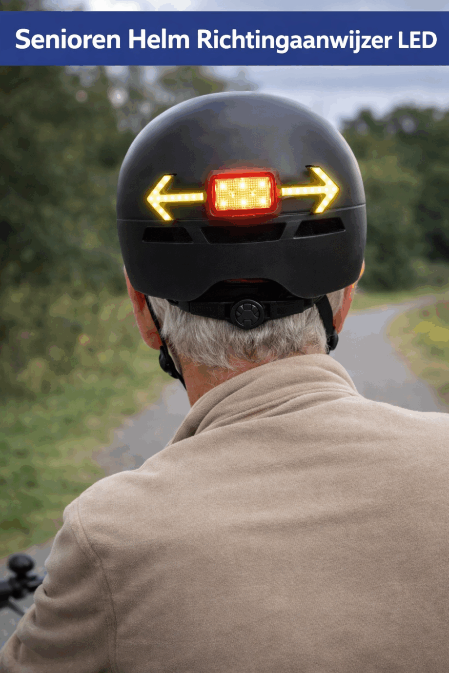 Senioren Helm Richtingaanwijzer LED