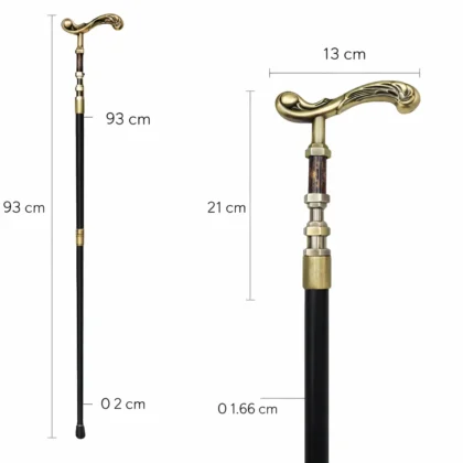 golfvormige handgreep