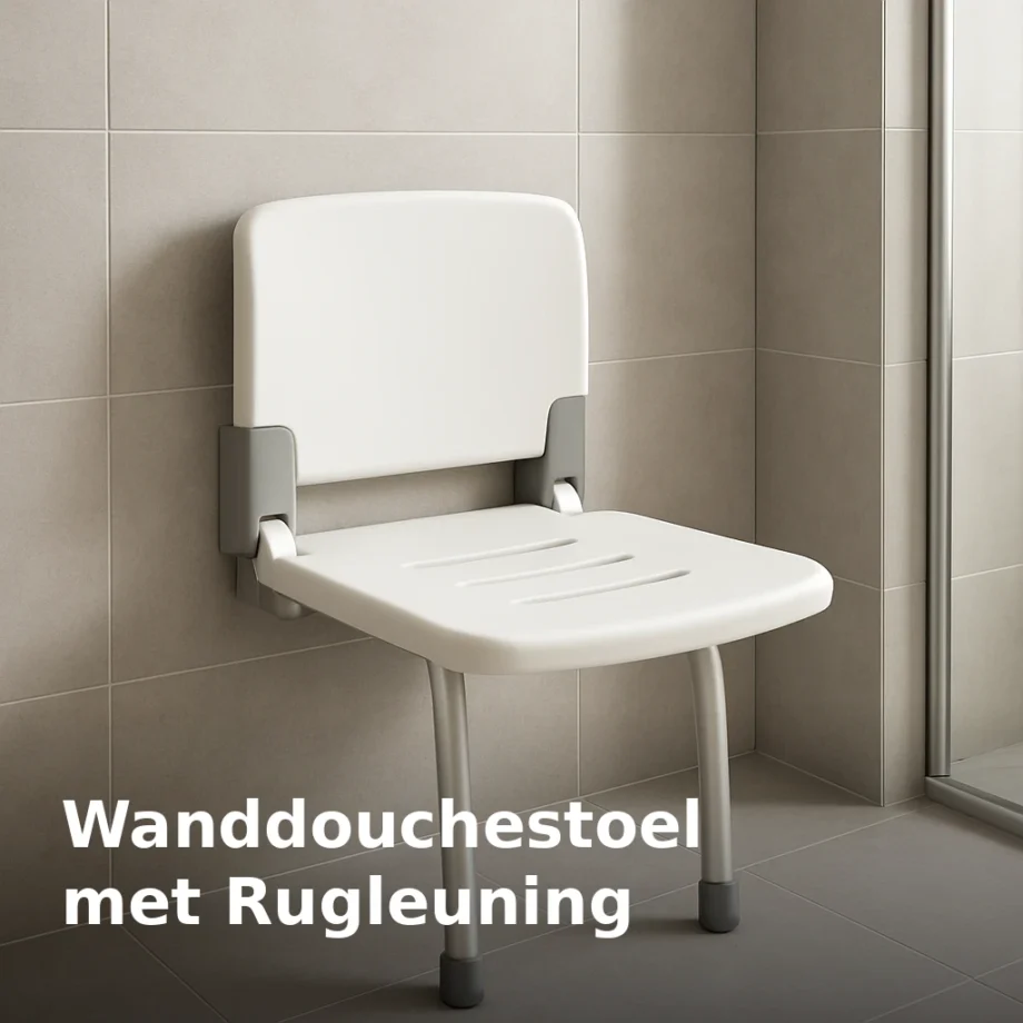 Wanddouchestoel met Rugleuning