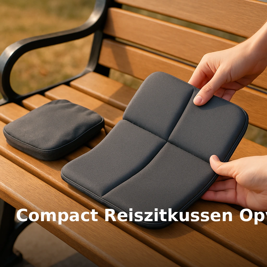 Compact Reiszitkussen Opvouwbaar in gebruik