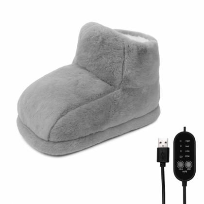 USB Elektrische Voetenwarmer Laarsjes (Pluche)